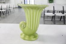 1937 ROOKWOOD CORNUCOPIA-SHAPED VASE, 9"