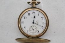 ELGIN POCKET WATCH (NON-RAILROAD GRADE; HUNT CASING) W/SERIAL #17864415 & T