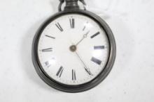 EARLY 19TH CENTURY BULLINGFORD, LONDON POCKET WATCH (STERLING SILVER CASE)