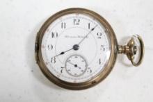 HAMPDEN POCKET WATCH (NON-RAILROAD GRADE; HUNT CASING) W/SERIAL #1533568 &