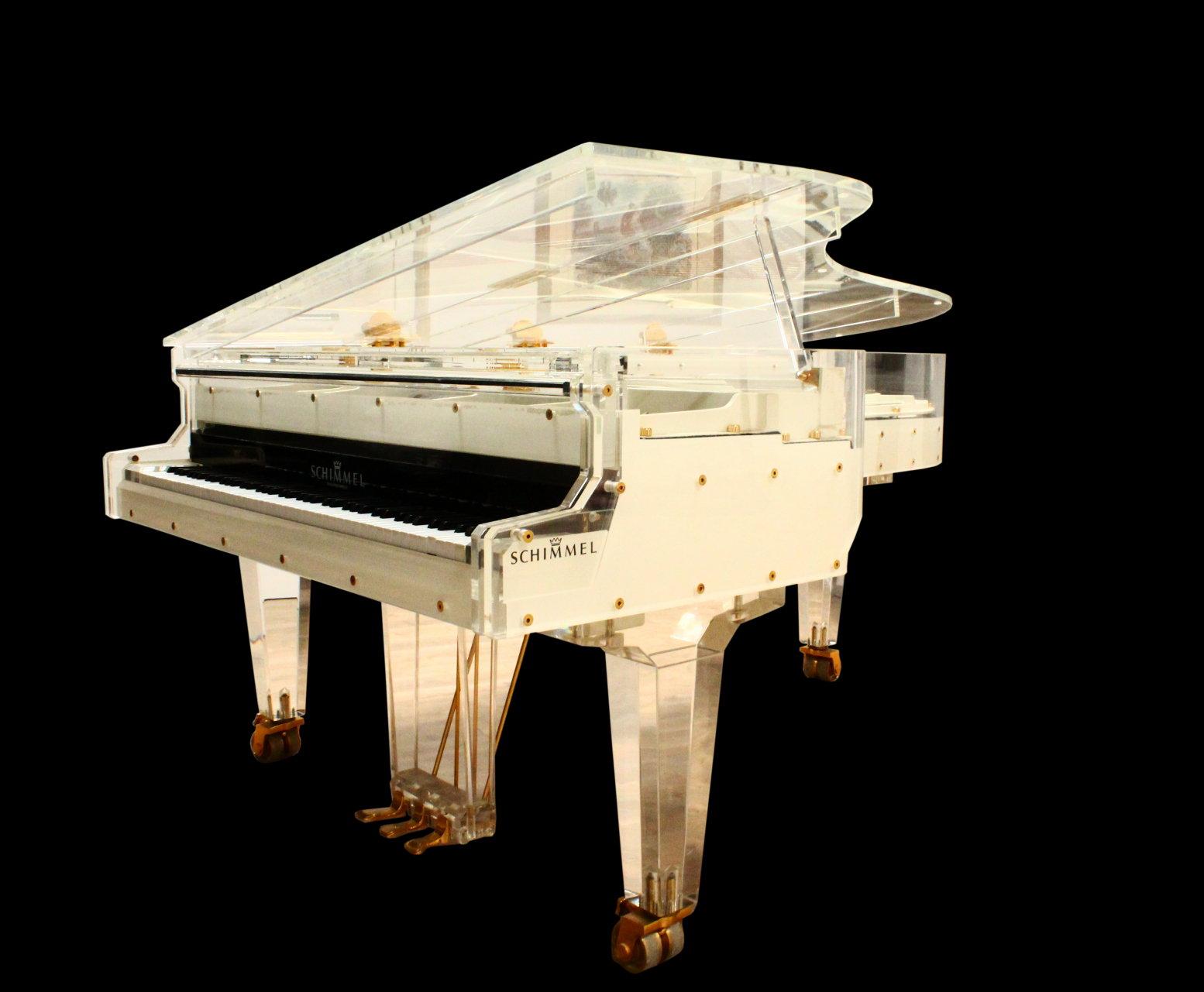 Whitney Houston Schimmel Plexiglass Custom Piano