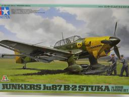 Tamiya Junkers Ju87 B-2 Stuka with bomb loading set 1/48th scale