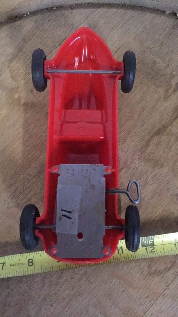 Vintage wind-up race car