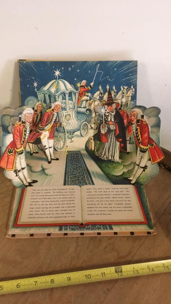 Vintage Cinderella pop up book