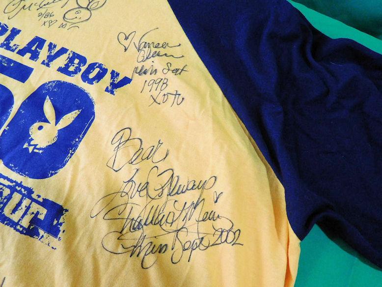 Playboy 50 Club Tour Autographed shirt