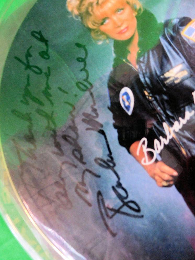 Barbara Mandrell Autographed Picture Tambourine