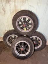 Set of 4 EMPI 2 Piece Wheels with Tires, USED