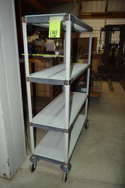 Storage rack with wheels