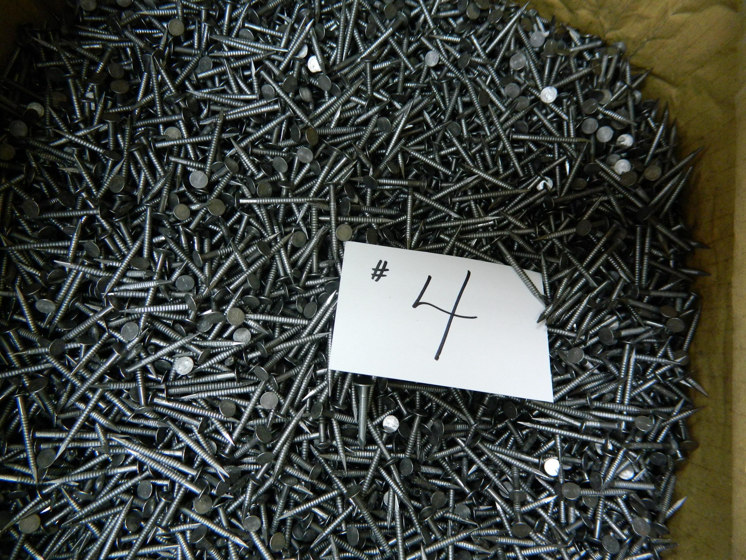 Pick-Up Only: 49 lbs 1.25" Bright Ring Shank Underlayment Nails. Grip Rite