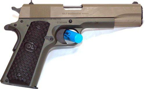 COLT 1991 45ACP 5" FS 7-SHOT FDE SLIDE GREEN FRAME, NEW IN BOX, 01991TODFDE