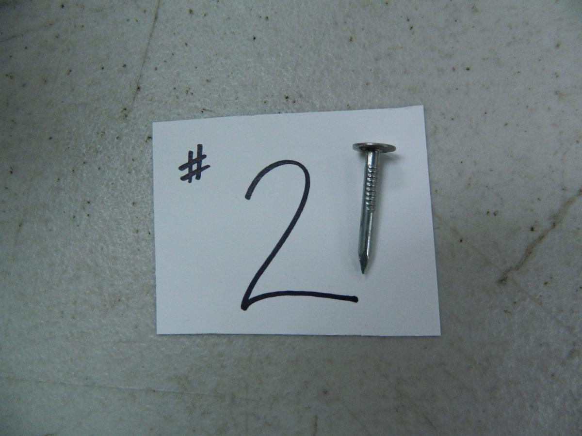 Pick-Up Only: 25 lbs Grip Rite 1"Electro Glavanized Roofing Nails. Pick-Up Only