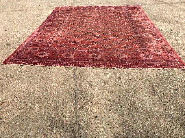 Hand Knotted Oriental Carpet, Hand Tied Persian Rug: Old Torkman 9'6" x 12'6"', Retail Value $6500