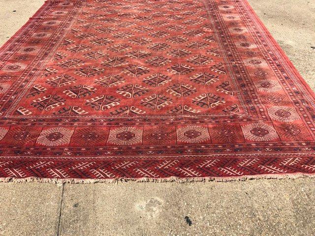 Hand Knotted Oriental Carpet, Hand Tied Persian Rug: Old Torkman 9'6" x 12'6"', Retail Value $6500