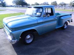 1966 Chevrolet Long Wheel Base Stepside Pick-Up, 283ci/327hp V8, 3 Speed on Floor, Katy Texas Estate