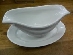 WWII NAZI Gravy Boat, Swastika, Bavaria, Estate Find, We Will Ship, 4.75"x9.75"