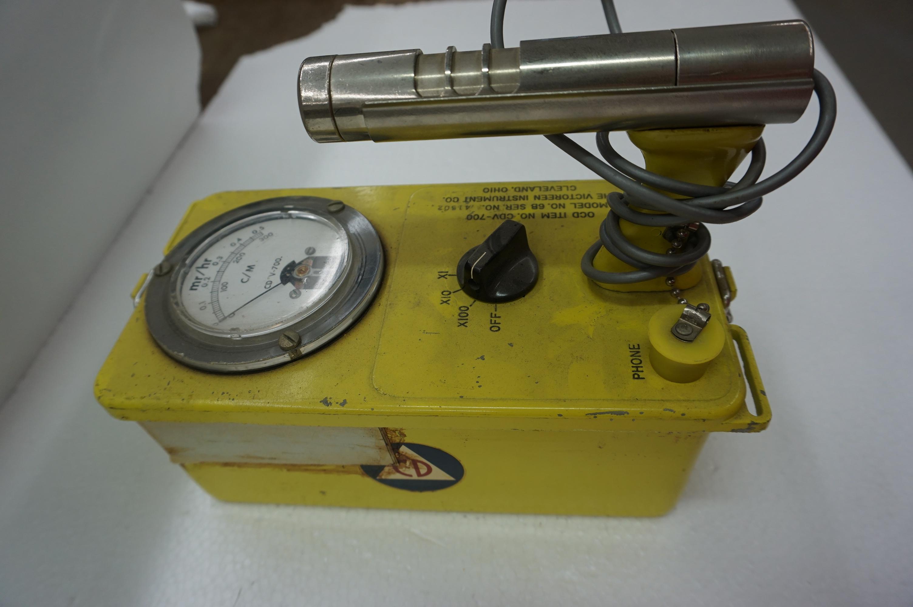 Cold War Radiation Detector: Estate Find, OCD item no CDV-709, Model #6B, Victoreen Inst. Cleveland.