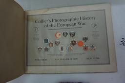 Collier's WWI in photos: 16.5"x12", Black and White Photos, History of the European War, Water Damag