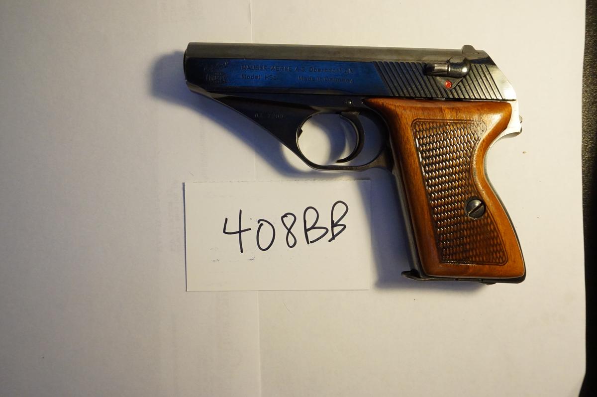 Estate Item: Used HSC Mauser .380ACP, Made in Germany, Excellent. 7 Shot Pistol, Estate Find