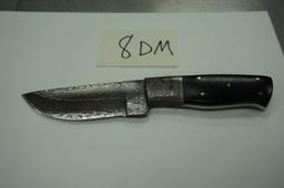 Handmade Damascus Blade Knife with Micarta Handle, Hunting Knife.