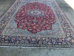 10'x13' Hand Knotted Persian ESFAHAN Rug, Hand Tied Carpet, Retail $10,000+, Shipping $100