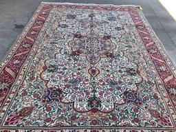 7'5"x10'8" Hand Knotted Persian Signed TABRIZ Rug, Hand Tied Carpet, Retail $7700+ Shipping $55