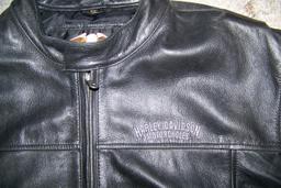 Estate Find: Matched pair of Leather Harley Davidson Jackets, 2 X the Money. Very Nice, His and Her