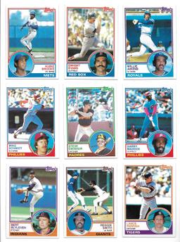 Lot of (30) 1983 Topps Baseball Cards