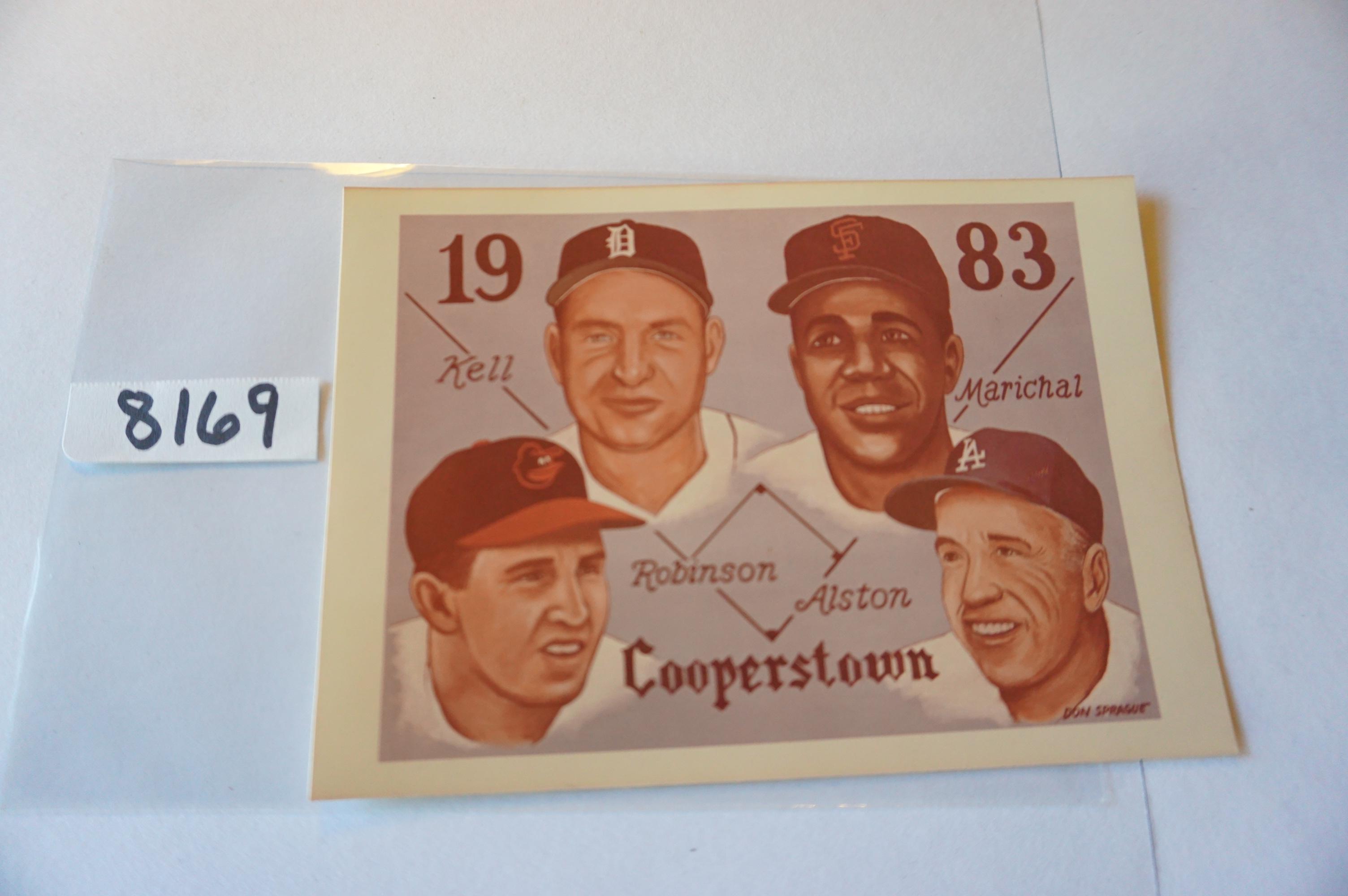SCARCE: 3.5"x5" Cooperstown, HOF, Publicity Card on Vintage KODAK Paper! Super Estate Find!