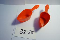 Two X The Money: 1950's Admiration Coffee Scoops, 4"x1.125", Estate Find