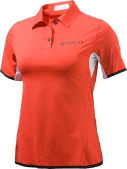 BERETTA WOMEN'S TECH SHOOTING POLO SMALL TANGO RED, Retail, $119, Note: Made in Italy.