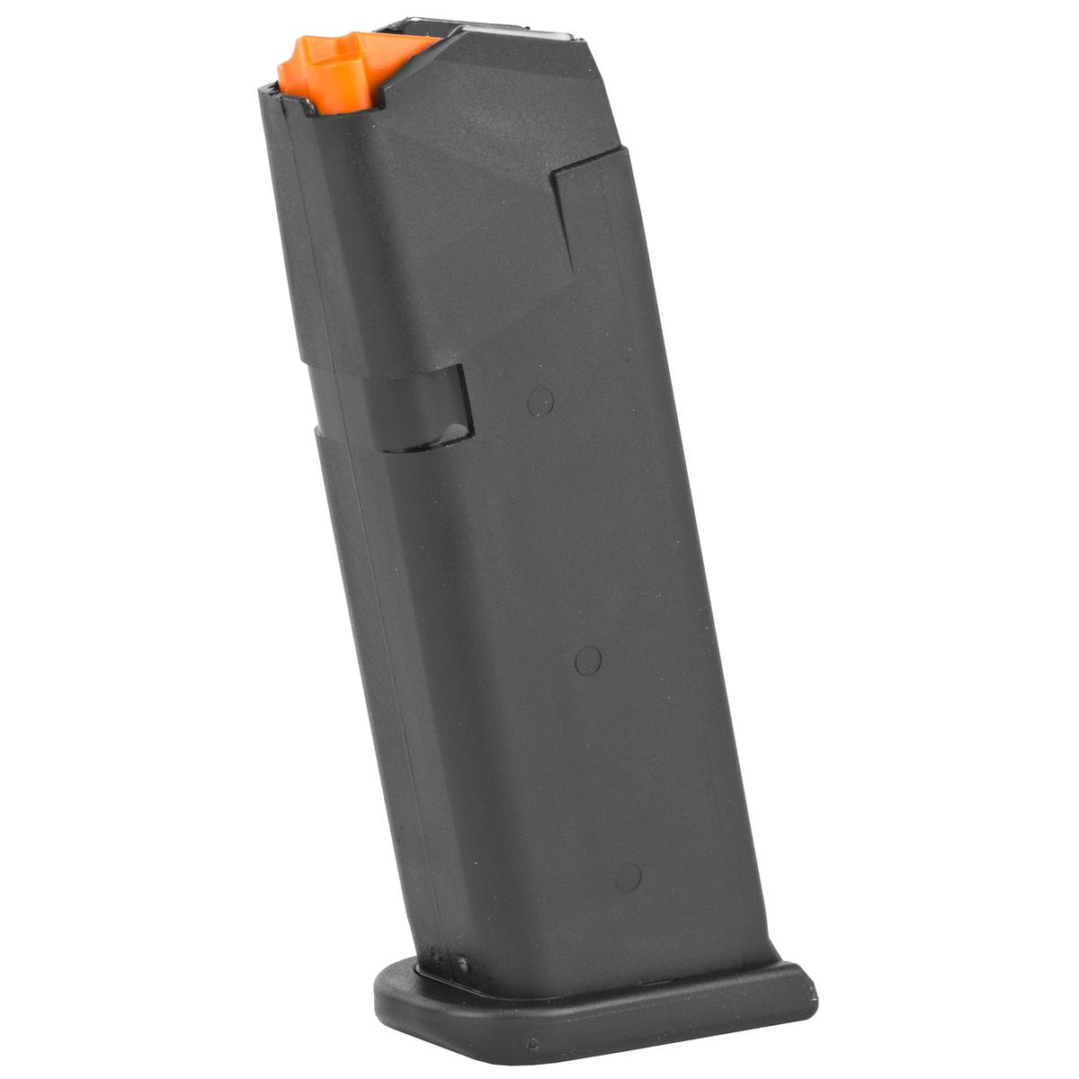 Genuine Glock, OEM Magazine, 9MM, 15Rd, Fits GLOCK 19, # 33812, Unopened, Black Finish, Orange