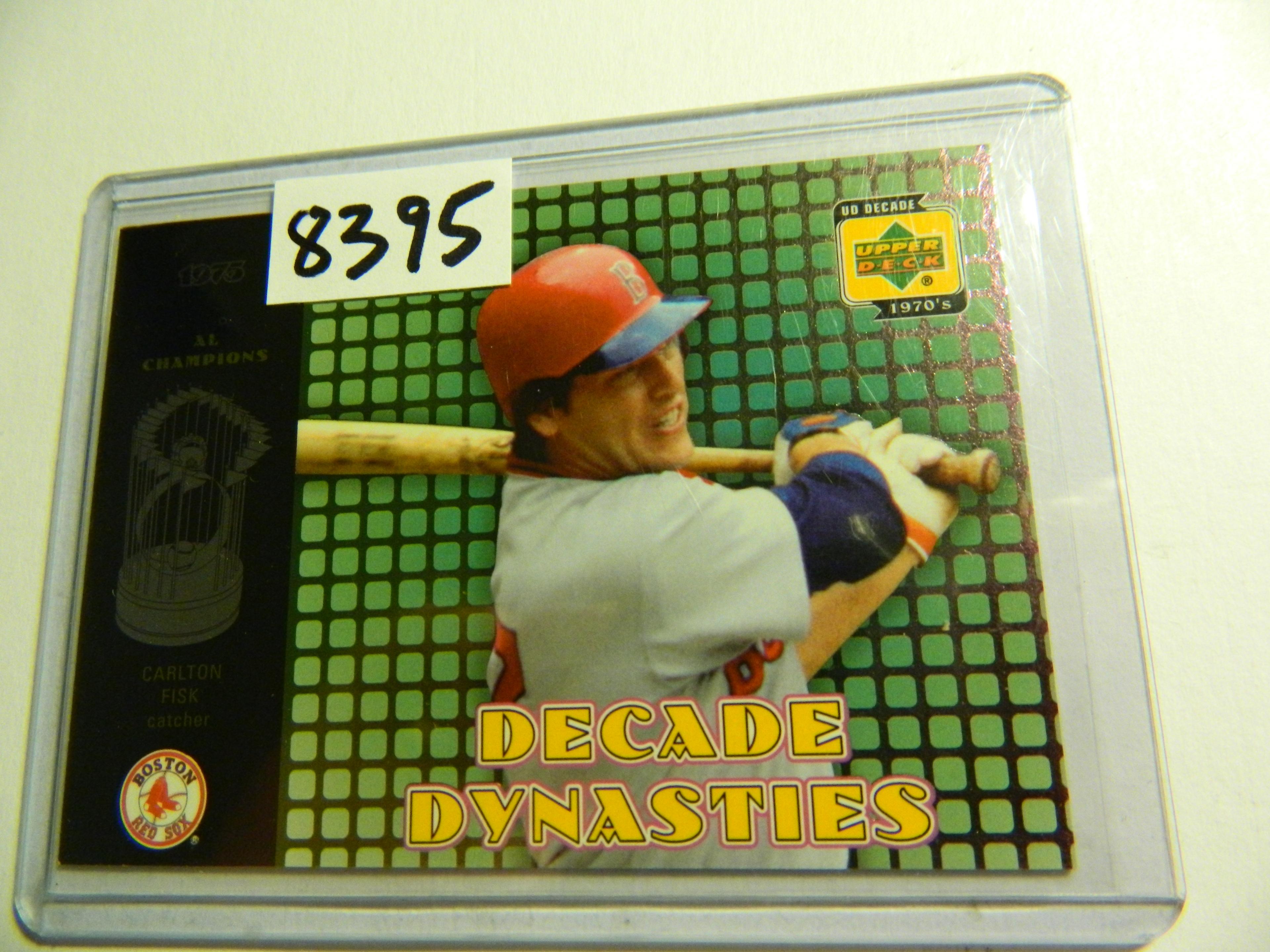 2001 Upper Deck Decade Dynasties Carlton Fisk Insert Card D6