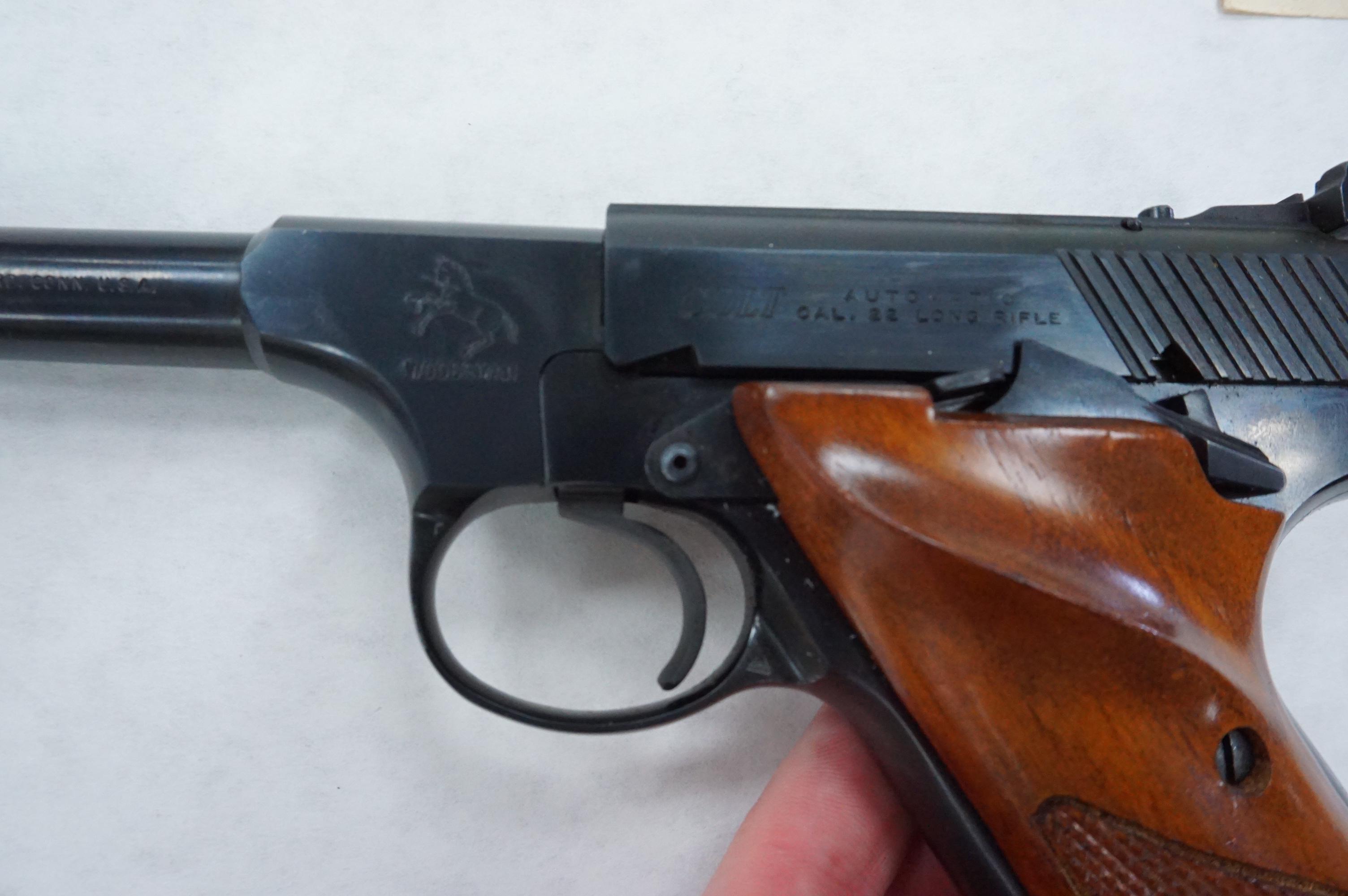 Estate Find: Colt Woodsman .22LR Pistol, 4.5"BRL, semi auto, ORIGINAL BOX!