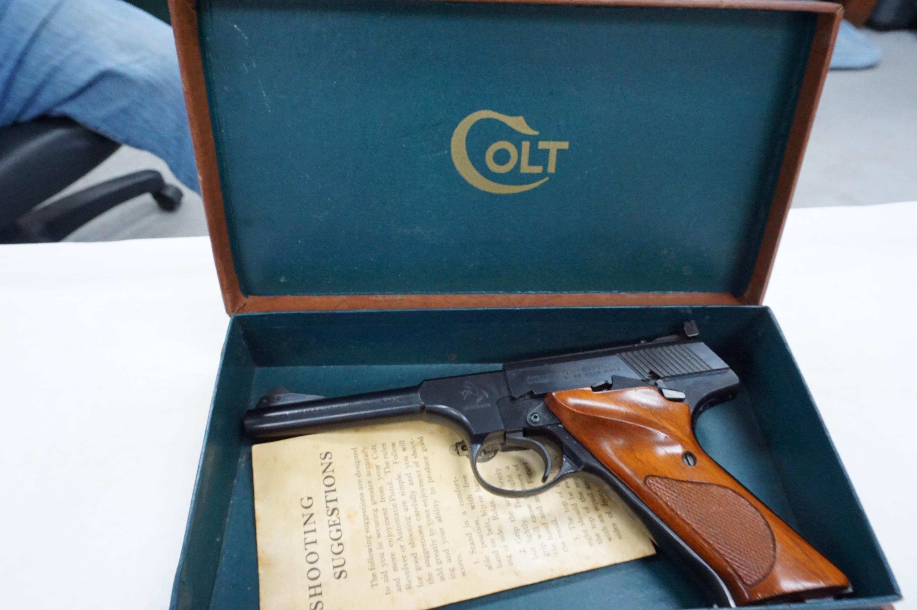 Estate Find: Colt Woodsman .22LR Pistol, 4.5"BRL, semi auto, ORIGINAL BOX!