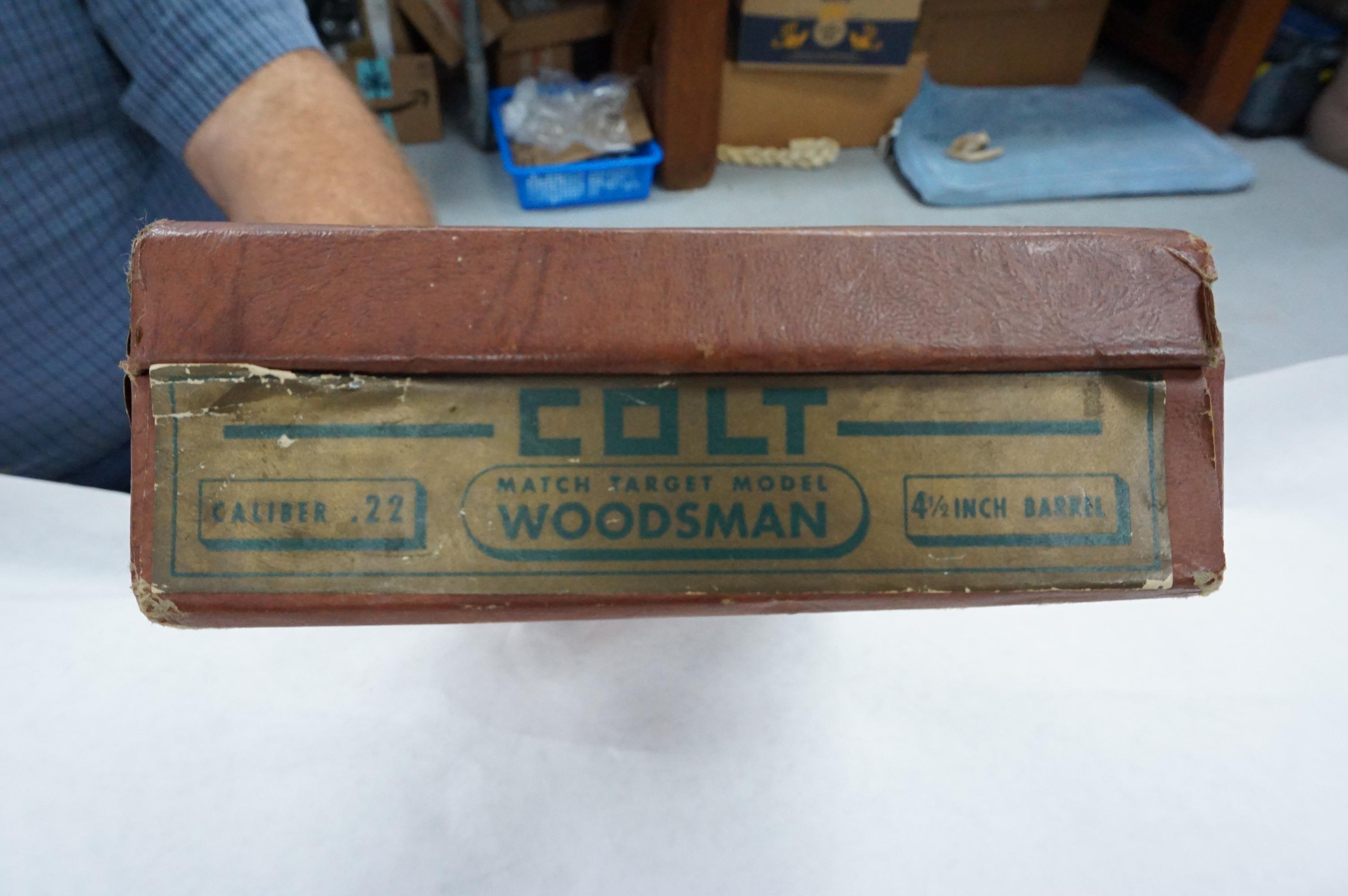 Estate Find: Colt Woodsman .22LR Pistol, 4.5"BRL, semi auto, ORIGINAL BOX!