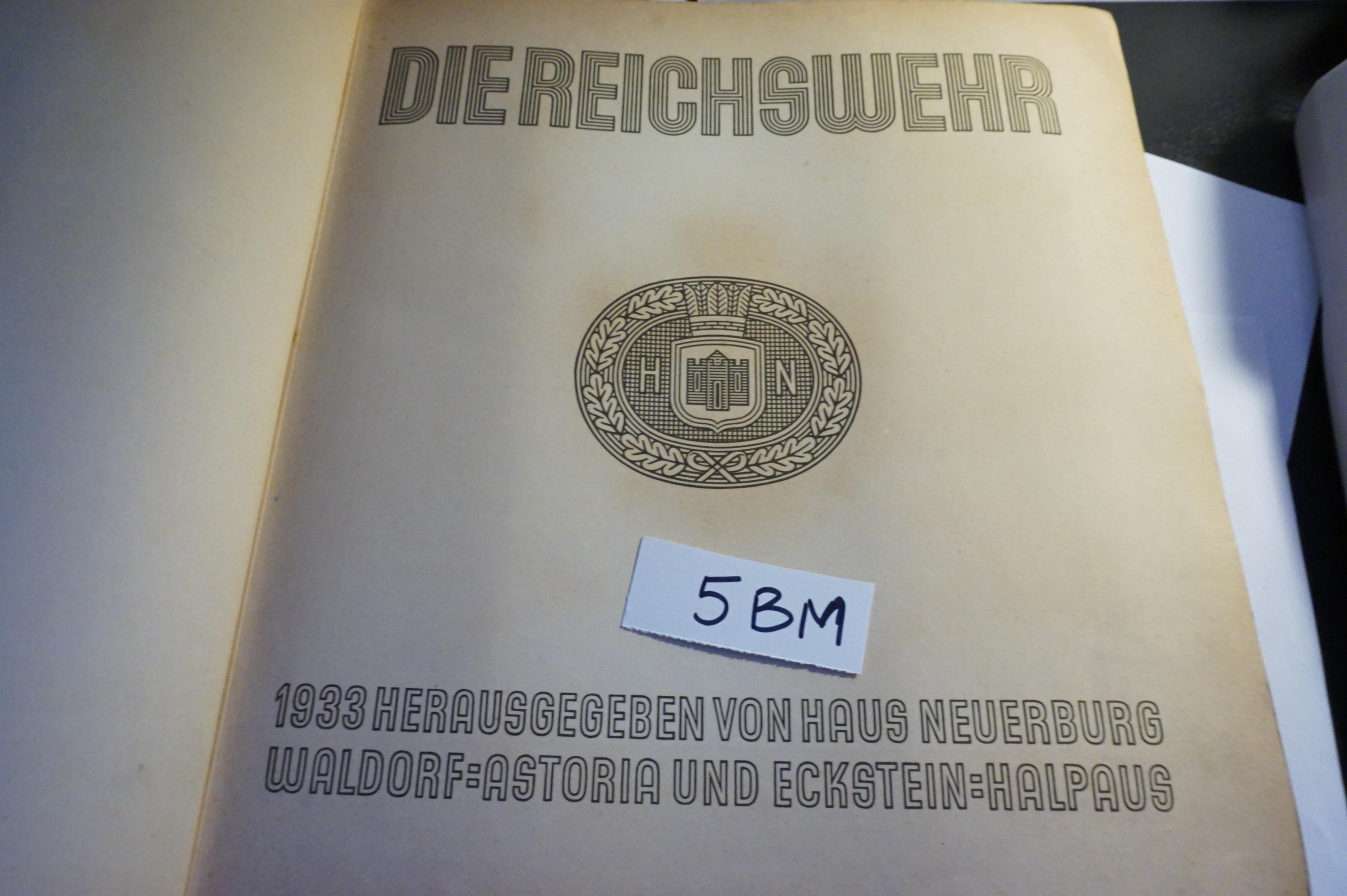 "Die Reichswehr" 1933 German Forces Cigarette Card Album (colored cards), Note: Some Damage to