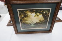 THREE (3) X The Money: Small Dalhart Windberg Framed Prints, We Will Ship. Estate Find!