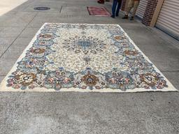 9'x12'4" Fine Old Kashan Hand Tied Persian Rug, Hand Knotted Oriental Carpet. $8500 Retail Value