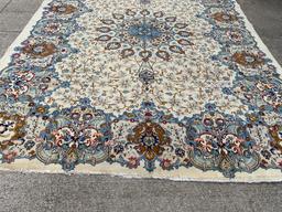 9'x12'4" Fine Old Kashan Hand Tied Persian Rug, Hand Knotted Oriental Carpet. $8500 Retail Value