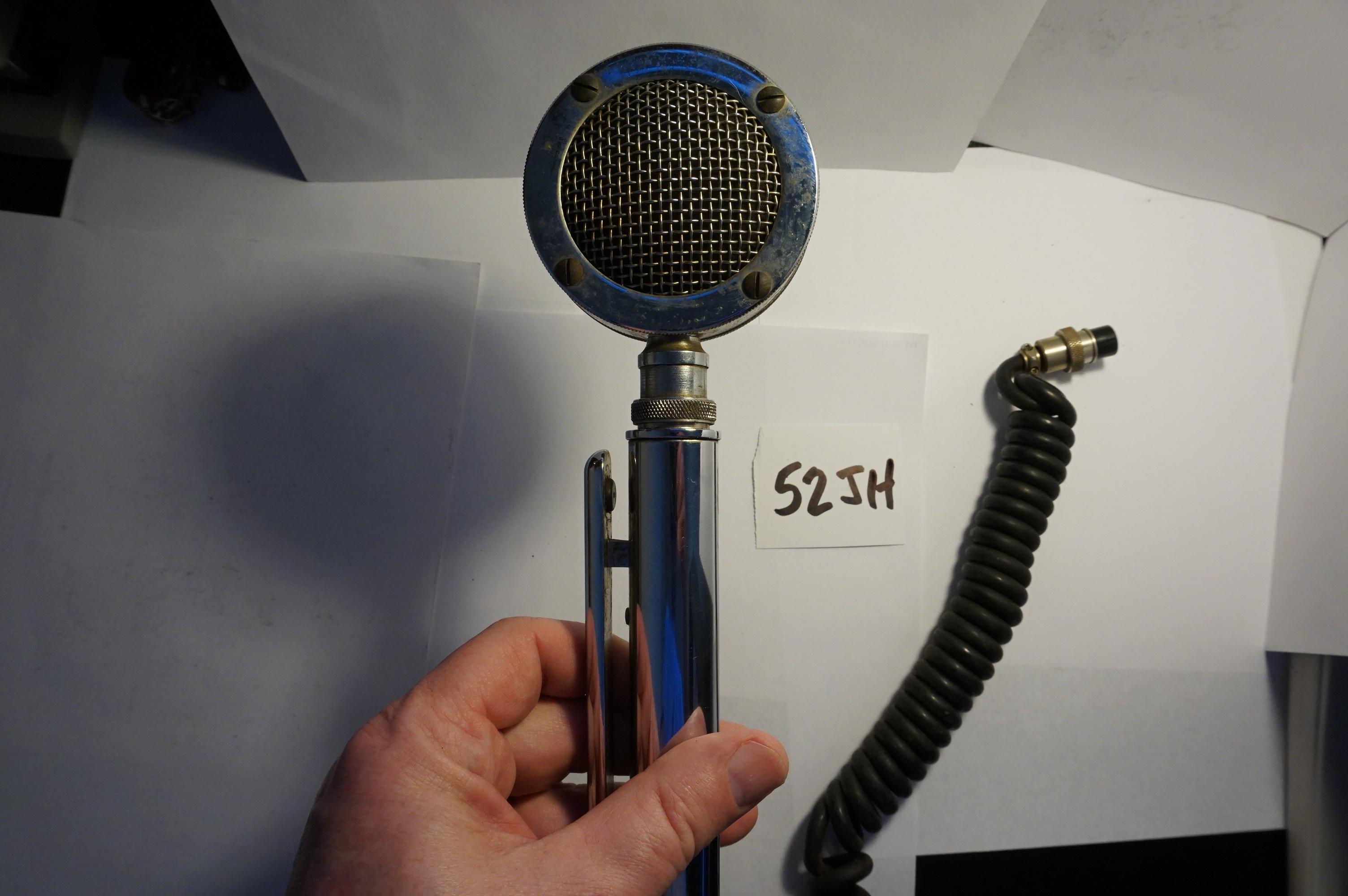 Vintage Astatic Lollipop Microphone, Untested, no bottom plate, Conroe, Texas Estate Fiind.