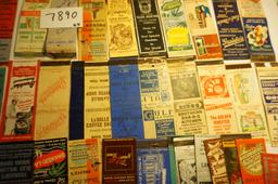 Forty-Four (44) 1930's-1940s' Matchbook Covers, All Restaurants, Eating and Drinking, All One Money