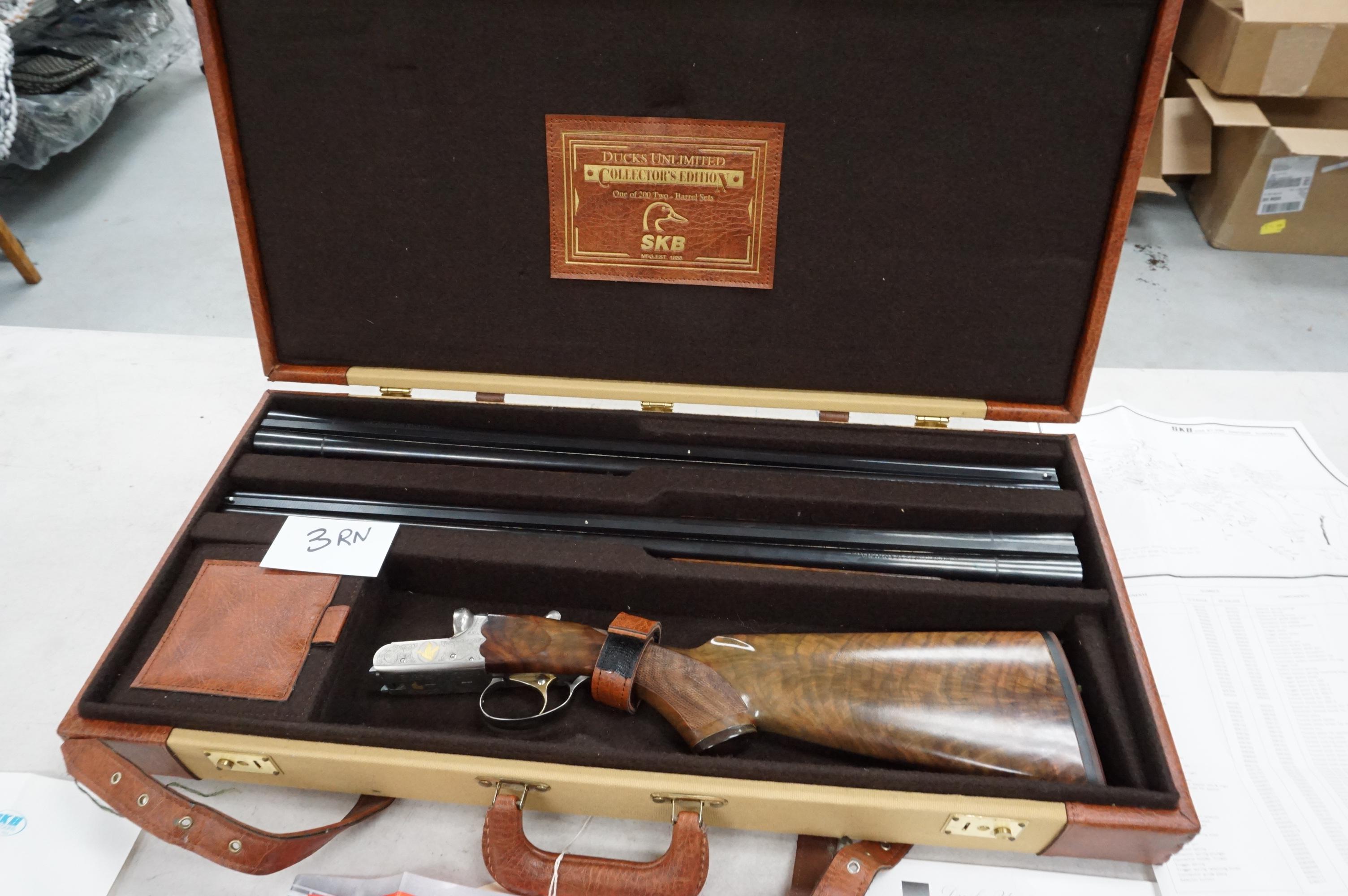 Austin Texas Estate: Ducks Unlimited  Only 200 Made, SKB (Japan) Model 385, SXS 20G/28G Set. USED