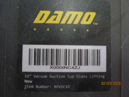 Lot of 3 Damo 10" Glass Lifting Vacuum Suction Cup