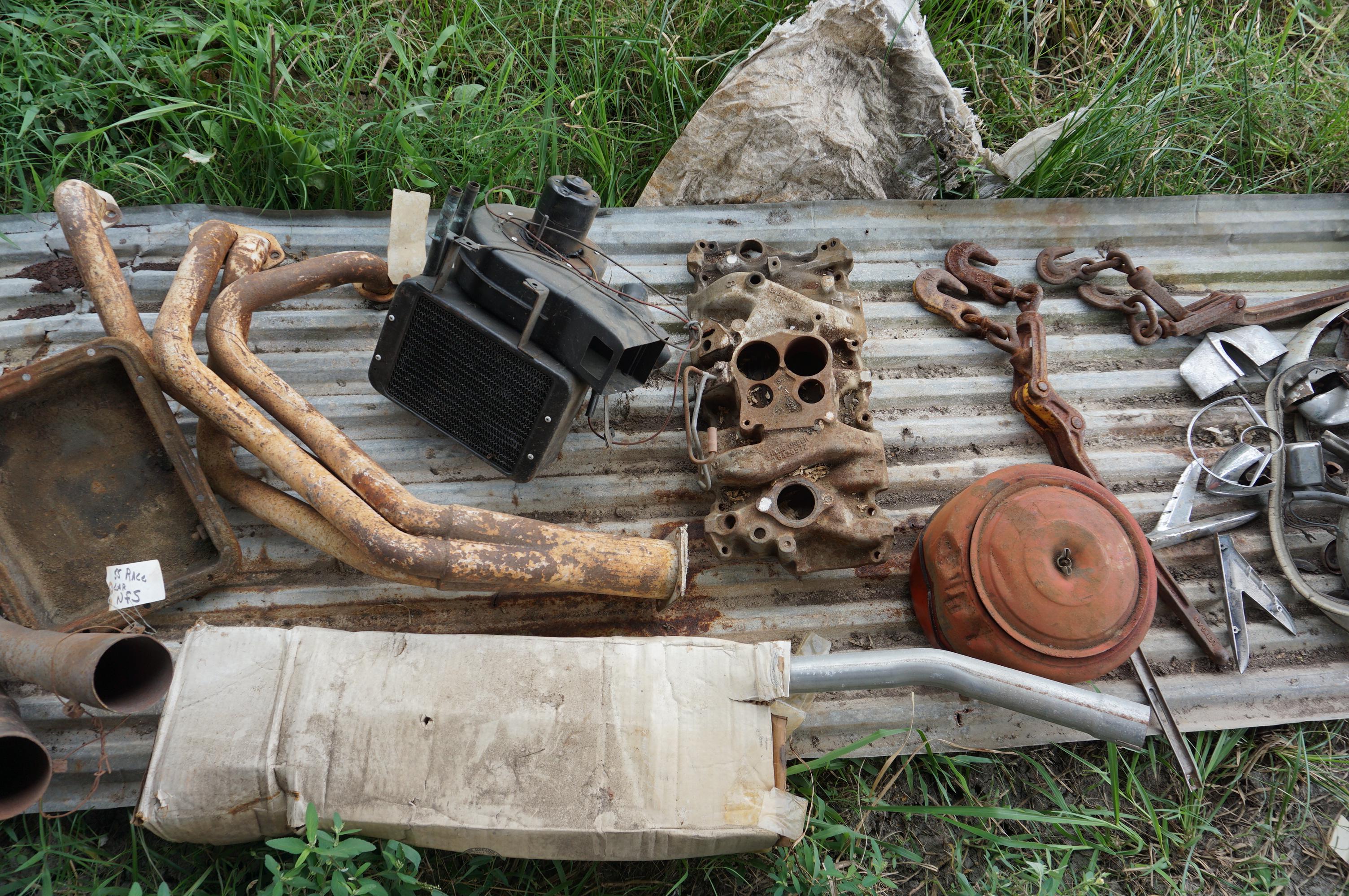 Small Block Chevy, Headers, Intake Manifold, Heater Core