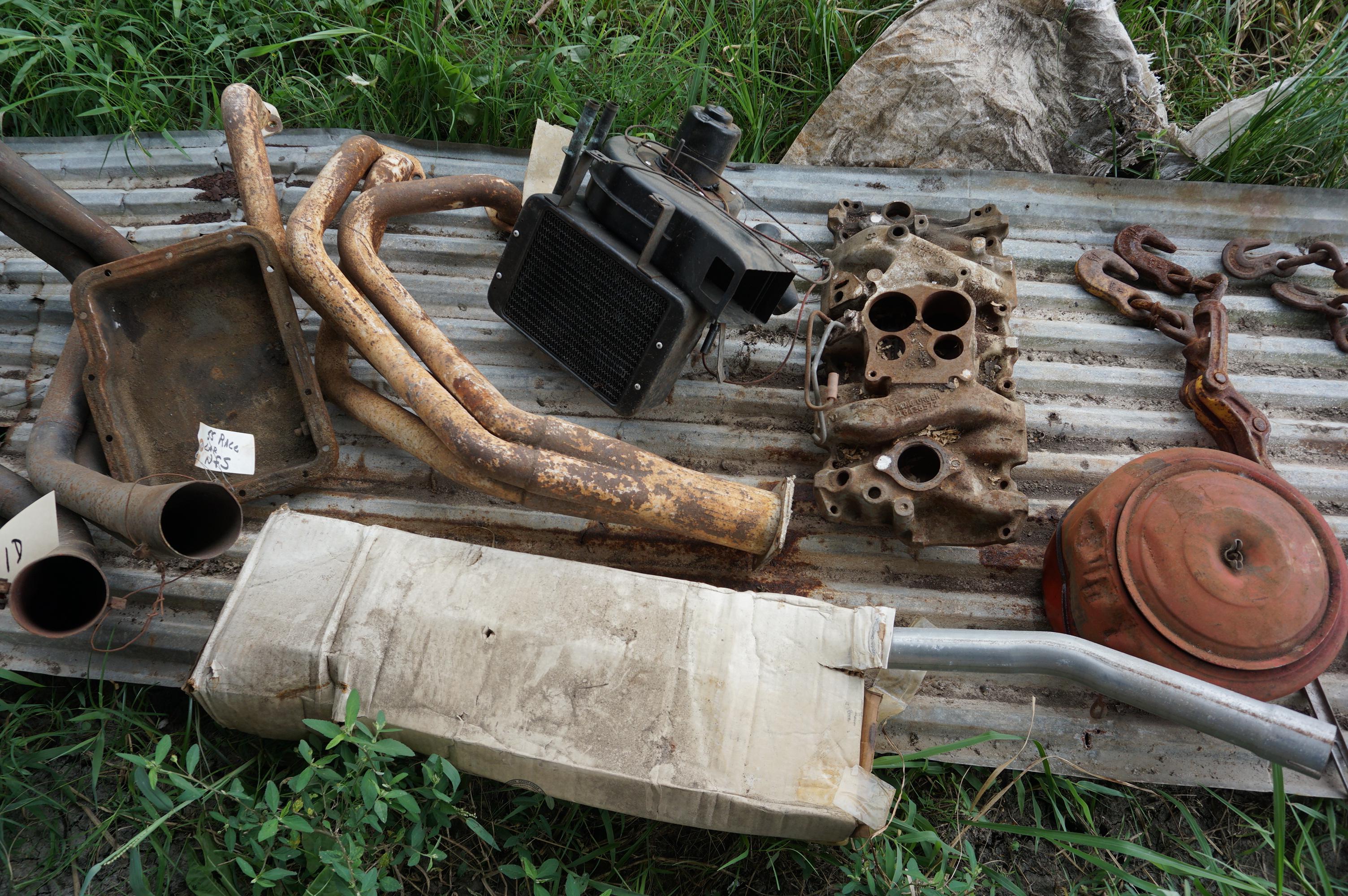 Small Block Chevy, Headers, Intake Manifold, Heater Core