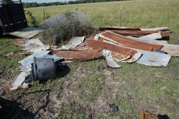 Pile of Old Tin and Fencing