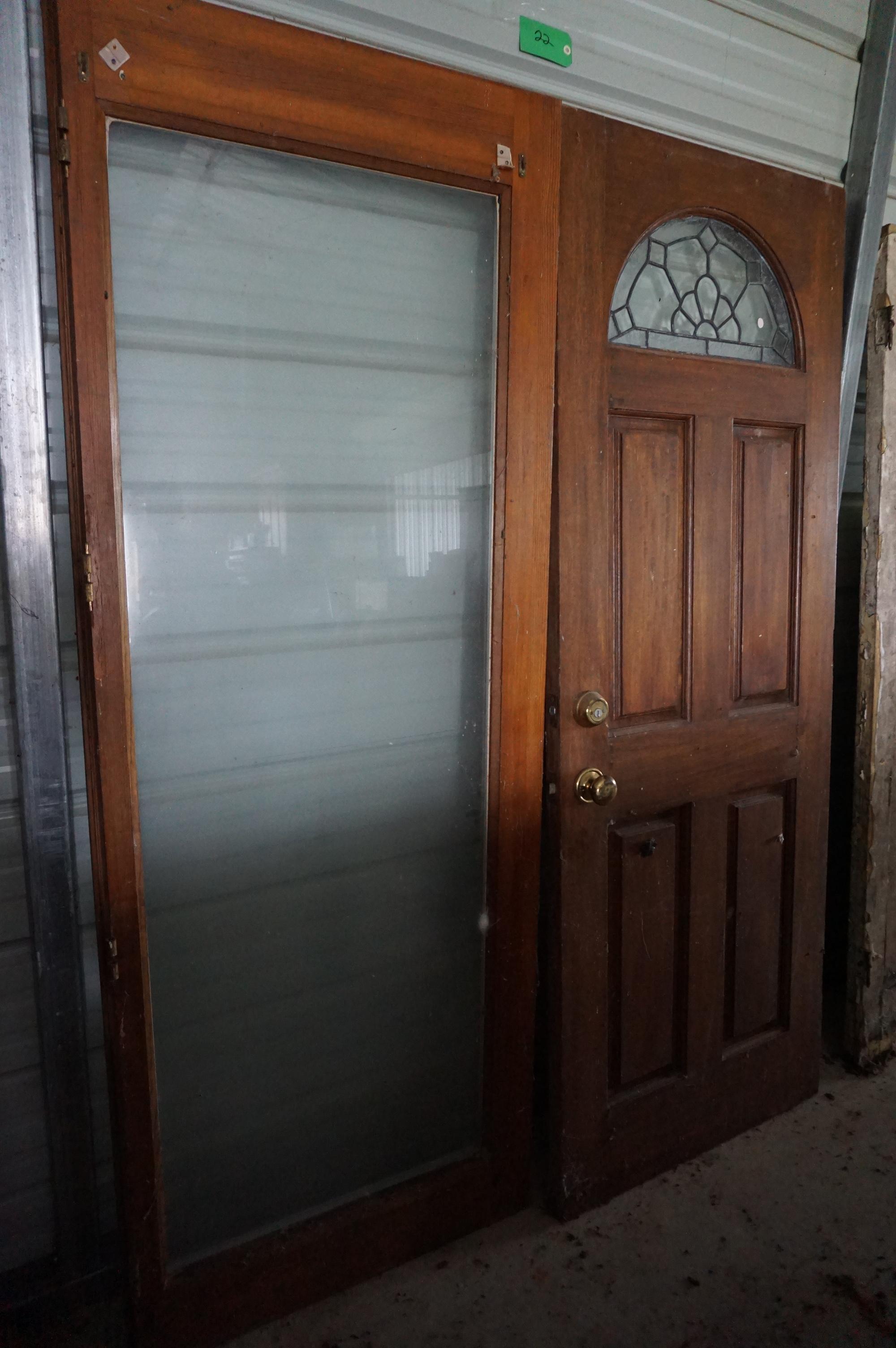 TWO Doors For One Money: Full Glass and Leaded Glass