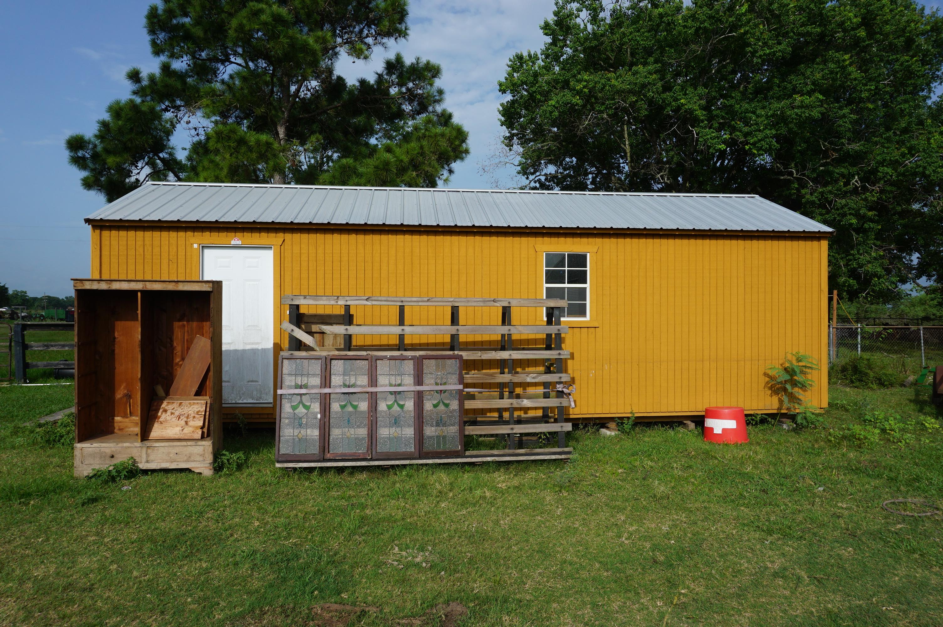 Mustard Colored Like New Portable Building, 12'x32', Recently Purchased for $6995, Buyer Responsible