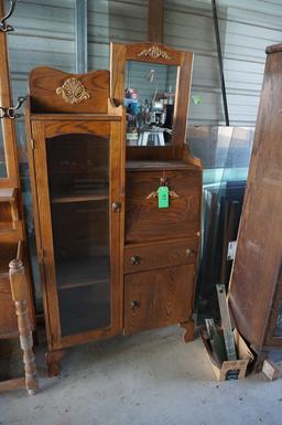 Golden Oak Side By Side Secretary