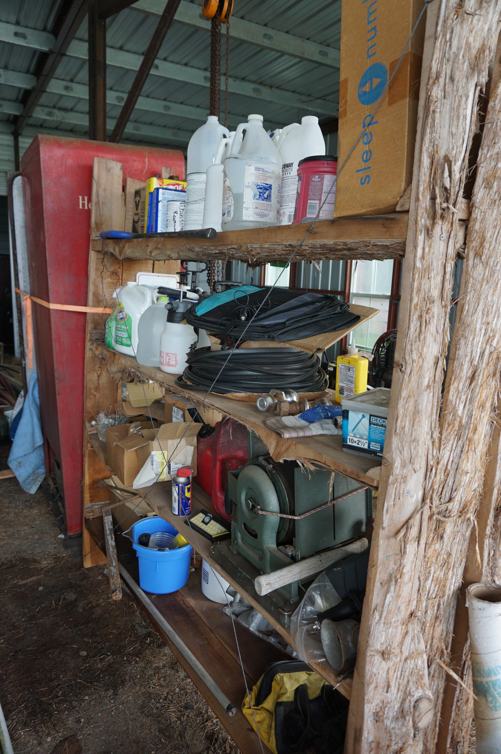 Contents AND Rustic Wood Shelf, Early Copy Machine